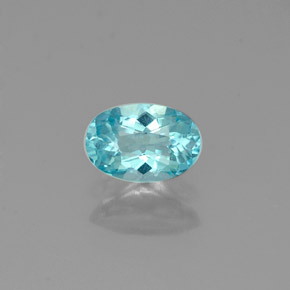 0,54 ctw natürlicher blauer Apatit, Oval Schliff, VS