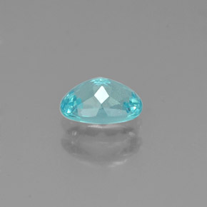 0,54 ctw natürlicher blauer Apatit, Oval Schliff, VS