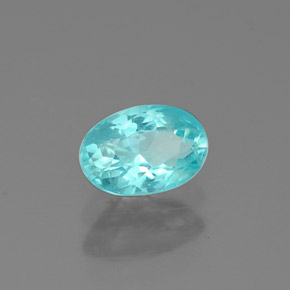 0,57 ctw natürlicher blauer Apatit, Oval Schliff, VS