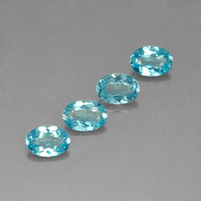  ct natürliche blauer Apatit-Edelsteine, Oval Schliff, VS