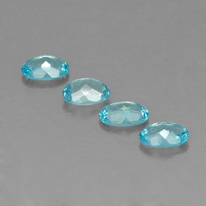  ct natürliche blauer Apatit-Edelsteine, Oval Schliff, VS