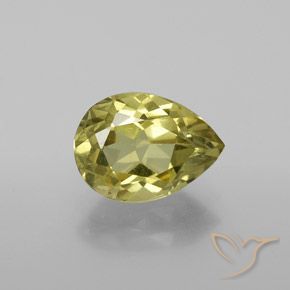2.55ct Natürlicher Mittelgelb Apatit, Birnenform, VS