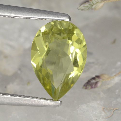 1.40ct Natürlicher Warmes Waldgrün Apatit, Birnenform, VS