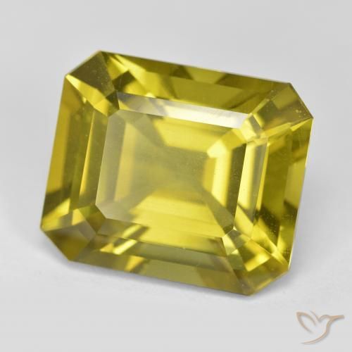 13.92ct Natürlicher hellgelb Apatit, Smaragdschliff, VS