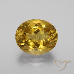 7.36ct Natürlicher bräunlich-gold Apatit, Oval, VS-SI
