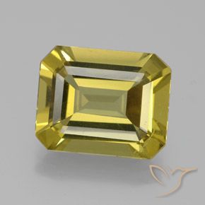 6.33ct Natürlicher Bräunliches Gelb Apatit, Smaragdschliff, VS