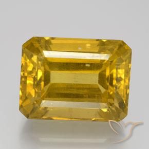 20.43ct Natürlicher gelb-braun Apatit, Smaragdschliff, VS-SI