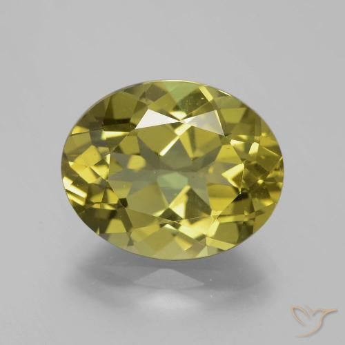 8.34ct Natürlicher Mittelgelb Apatit, Oval, VS
