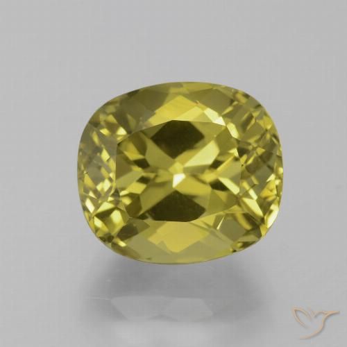 7.26ct Natürlicher Bräunliches Gelb Apatit, Kissen, VVS-VS