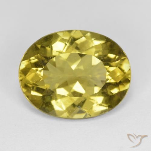 7.06ct Natürlicher Bräunliches Gelb Apatit, Oval, VS