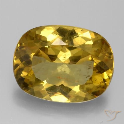 7.92ct Natürlicher gold-braun Apatit, Kissen, VS-SI