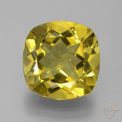9.42ct Natürlicher Dijon Gelb Apatit, Kissen, VS