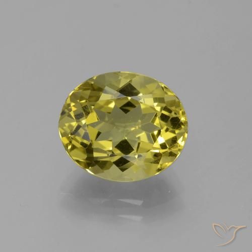 4.18ct Natürlicher Dunkel gelb Apatit, Oval, VS