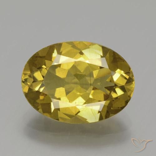 5.18ct Natürlicher Golden Apatit, Oval, VS-SI