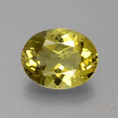 6.66ct Natürlicher Bräunliches Gelb Apatit, Oval, VS