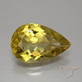 4,13 ctw natürlicher Erdiges Gold Apatit, Birnenform, VS