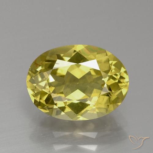 3.22ct Natürlicher Mittelgelb Apatit, Oval, VS