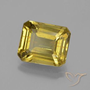9,17 ctw natürlicher Golden Apatit, Oktagonschliff, VS