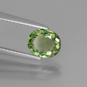 0,96 ctw natürlicher grüner Apatit, Oval Schliff, VVS