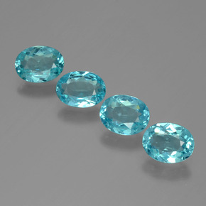  ct natürliche blauer Apatit-Edelsteine, Oval Schliff, VVS-VS