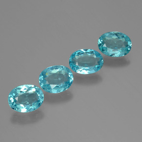  ct natürliche blauer Apatit-Edelsteine, Oval Schliff, VVS-VS