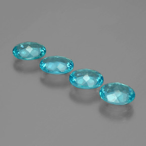  ct natürliche blauer Apatit-Edelsteine, Oval Schliff, VVS-VS
