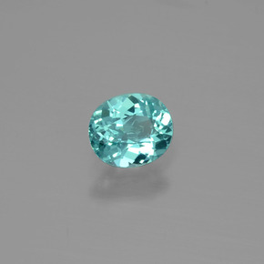 0,70 ctw natürlicher blauer Apatit, Oval Schliff, VS