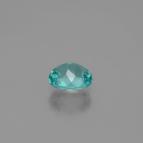 0,70 ctw natürlicher blauer Apatit, Oval Schliff, VS