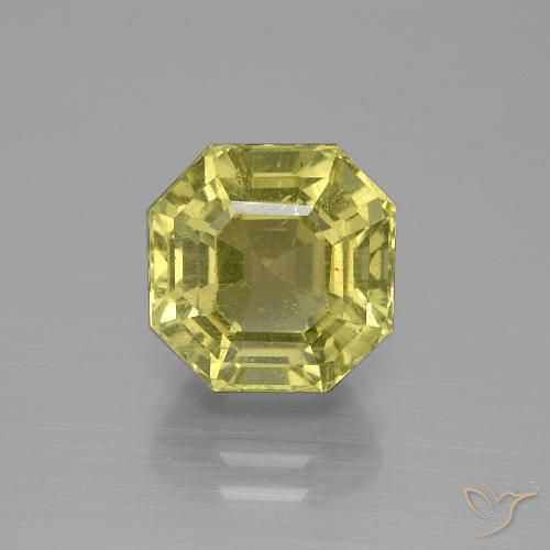 5.88ct Natürlicher Erdiges Gelb Apatit, Smaragdschliff, VS-SI