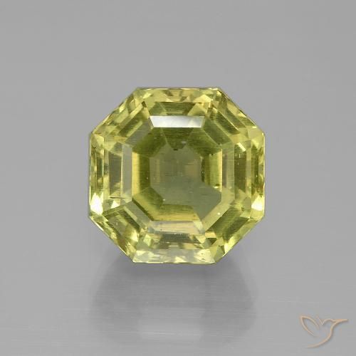 8.30ct Natürlicher grünlich-gelb Apatit, Smaragdschliff, VS