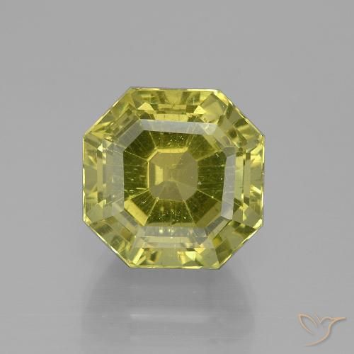 9.32ct Natürlicher Mittelgelb Apatit, Smaragdschliff, VS