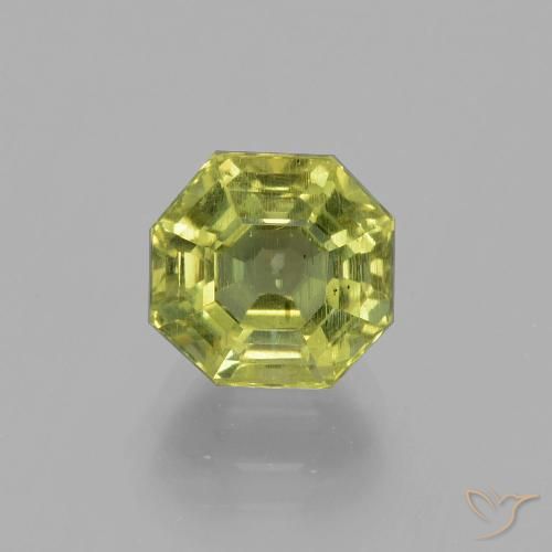 3.36ct Natürlicher hellgrün Apatit, Smaragdschliff, VS
