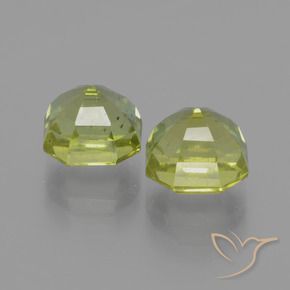 7.45 ct natürliche Warmes Waldgrün Apatit-Edelsteine, Oktagonschliff, VS