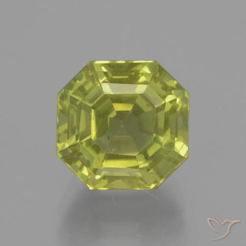 6.16ct Natürlicher Warmes Waldgrün Apatit, Smaragdschliff, VS-SI