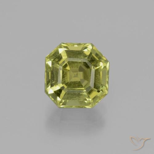 2.61ct Natürlicher Warmes Waldgrün Apatit, Smaragdschliff, VS
