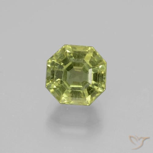 2.31ct Natürlicher Warmes Erdgrün Apatit, Smaragdschliff, VS-SI