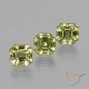 4.15 ct natürliche Warmes Erdgrün Apatit-Edelsteine, Oktagonschliff, VS