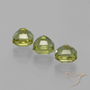 4.15 ct natürliche Warmes Erdgrün Apatit-Edelsteine, Oktagonschliff, VS