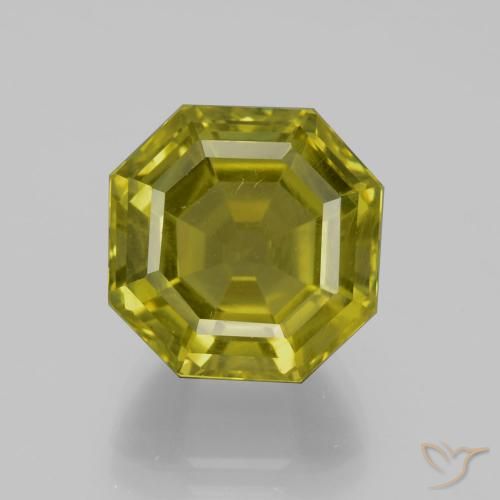 14.41ct Natürlicher Erdiges Grün Apatit, Smaragdschliff, VS