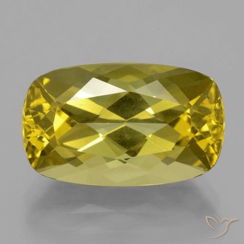 9.99ct Natürlicher Bräunliches Gelb Apatit, Kissen, VVS-VS