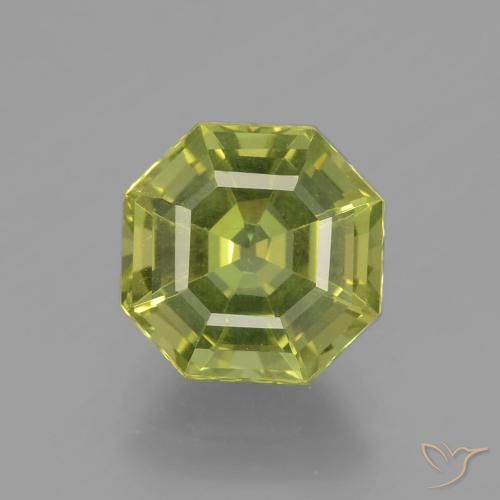 2.95ct Natürlicher Helles Erdgrün Apatit, Smaragdschliff, VS