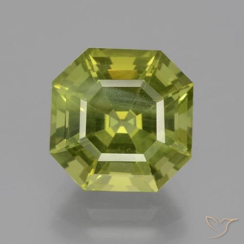 6.64ct Natürlicher Helles Erdgrün Apatit, Smaragdschliff, VS