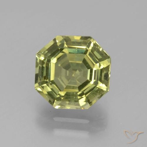 2.43ct Natürlicher Mittelgelb Apatit, Smaragdschliff, VVS-VS