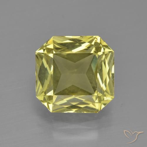 3.54ct Natürlicher Mittelgelb Apatit, Smaragdschliff, VS