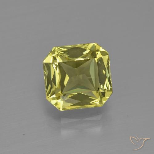 2.14ct Natürlicher Mittelgelb Apatit, Smaragdschliff, VVS-VS
