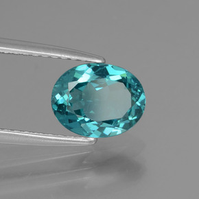 1,40 ctw natürlicher blauer Apatit, Oval Schliff, VS