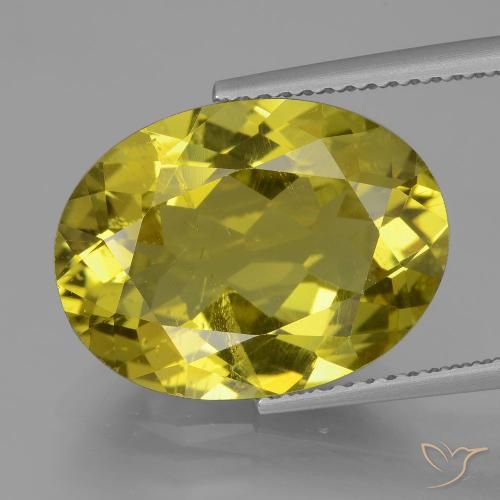 8.52ct Natürlicher Dunkel gelb Apatit, Oval, VS-SI