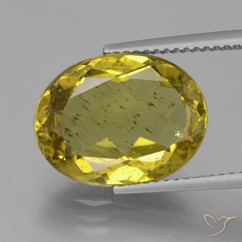 7.28ct Natürlicher Mittelgelb Apatit, Oval, VS-SI