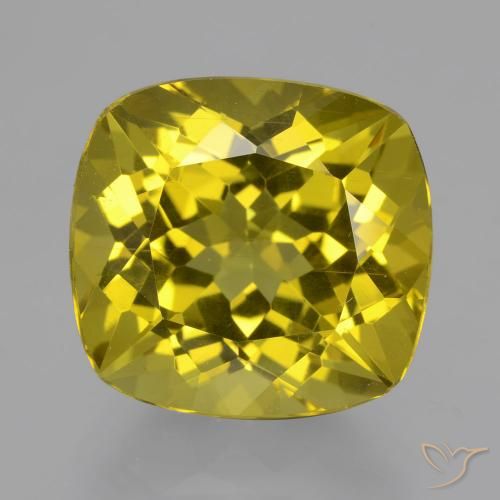 13.71ct Natürlicher Gelblich Gold Apatit, Kissen, VS