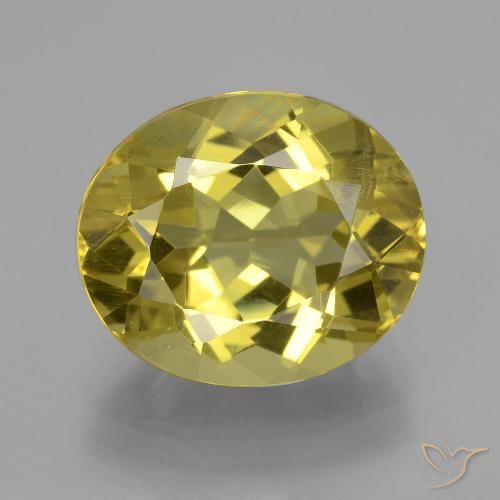 9.01ct Natürlicher Bräunliches Gelb Apatit, Oval, VS